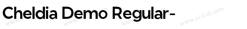 Cheldia Demo Regular字体转换